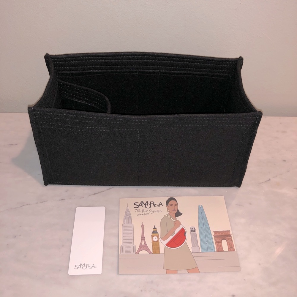 NWT Samorga for Hermes Birkin 30 black organizer